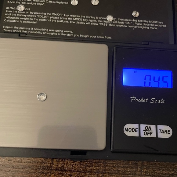 Estate 0.45ct natural earth-mined diamond vintage old round cut 1/2 carat 5mm - Picture 12 of 14